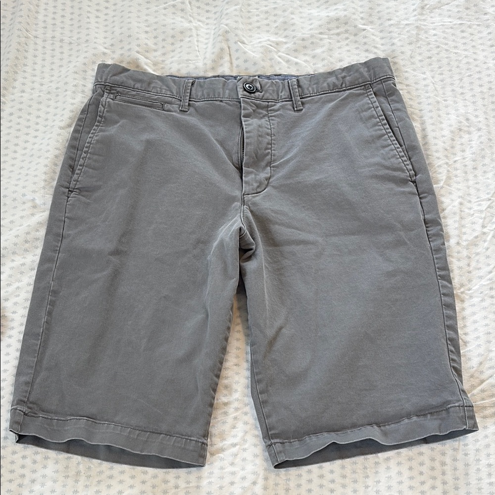 GAP Gray Flat Front Chino Shorts